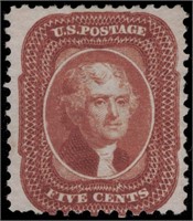 US stamps #42 Unused No Gum As Issued F CV $1250