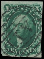 US stamp #16 Used F/VF sound w/ PSE cert CV $2400