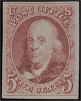 US stamp #3 Unused No Gum As Issued VF CV $850