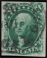 US stamp #15 Used XF and sound black xcl CV $150
