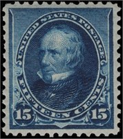 US stamp #227 Mint OG XF and stunning CV $200