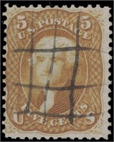 US stamp #67 Used Fine  CV $800