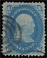 US stamp #92 Used F/VF light toning CV $450