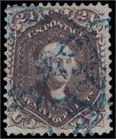 US stamp #70 Used F/VF Sound w/ Weiss cert CV $325