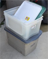 4pcs Misc. Storage Totes With lids