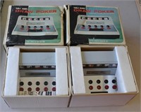 2 Vintage New Old Stock Draw Poker Machines