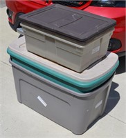 4 Large Misc. Storage Totes