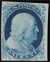 US stamp #9 Mint OG VF/XF Type IV CV $750