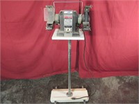 CRAFTSMAN 1/3 HP GRINDER, MOUNTED ON ROLLING STAND