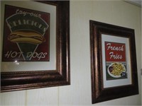 VINTAGE RESTAURANT FRAMED PRINTS