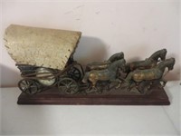 COVERED WAGON CLOCK/LIGHT