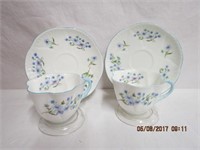 2 Shelley  "Blue Rock"  cups and saucers