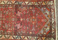 Hand knotted carpet runner 29" X 108"
