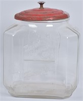 TAYLOR BISCUIT CO. GLASS STORE JAR