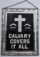 CALVARY COVERS IT ALL REVERSE GLASS MIRROR