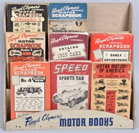FLOYD CLYMER'S MOTOR BOOKS DISPLAY RACK & BOOKS