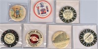 7- ADVERTISING CELLULOID POCKET MIRRORS