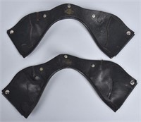 2-HARLEY DAVIDSON LEATHER CHIN COVERS