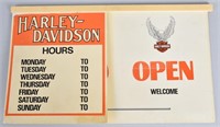 HARLEY DAVIDSON DS OPEN-CLOSED SIGN