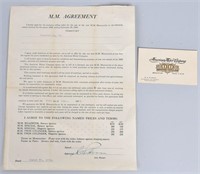 1909 MM MOTORCYCELS SALES AGREEMENT