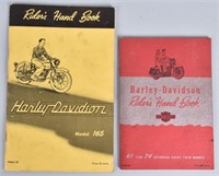 2- EARLY HARLEY DAVIDSON RIDER'S HAND BOOKS