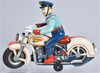 JAPAN Battery Op POLICE MOTORCYCLE TOY