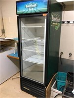 True QDM23 Single Glass Door Cooler - as is