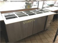 2 Dr s/S Refrigerated Prep Table