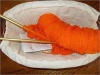 Knitting basket.