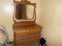 Classic Oak antique dresser.