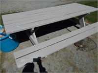 8 ft wooden picnic table.