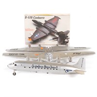Pressed steel airplane and plastic plane model