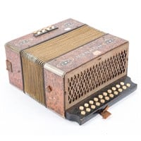 Hohner burlwood concertina