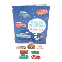 Miniature car collector's case and vehicles