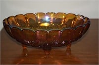 Beautiful Carnival Glass Bowl 12L