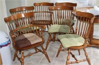 6 Matching Chairs, 2 Arm & 4 Side