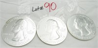 3 ACADIA Washington 2012 5 Oz Silver Coins