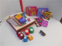 Craft Punches, Paper, Pencils, and Crayons