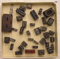 Vintage Type Set Letter Blocks