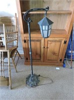Heavy cast iron lamp