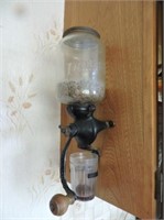 Antique Parker wall mounted coffee grinder