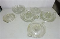 Various size glass juicers