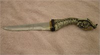 Skeleton Wood Handle Knife