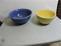 Pair of stoneware mixing bowls