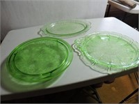 Green depression glass