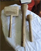 Antique mallet and mashers