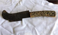 Antique bone handled cleaver