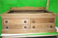 Vintage Clark's Mile-End Spool Cotton Cabinet