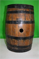 Wooden Barrel Keg, 17" Tall