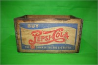 Pepsi-Cola Wooden Bottle Box